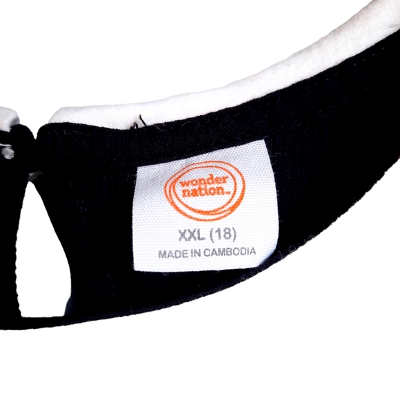 Wonder Nation Wednesday Adams Black Dress White Collar 18 XXL Girls Goth W Small - Picture 8 of 8